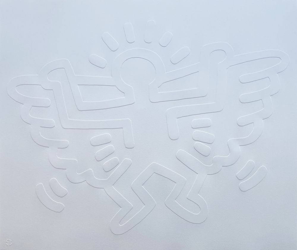 Non Tecnico Haring - White Icons (C) - Winged Angel