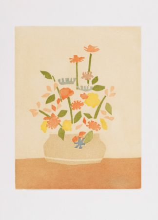 Acquatinta Katz - Wildflowers in Vase
