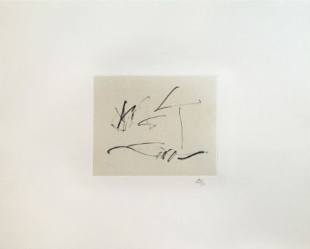 Litografia Motherwell - Wind (from Octavio Paz suite)