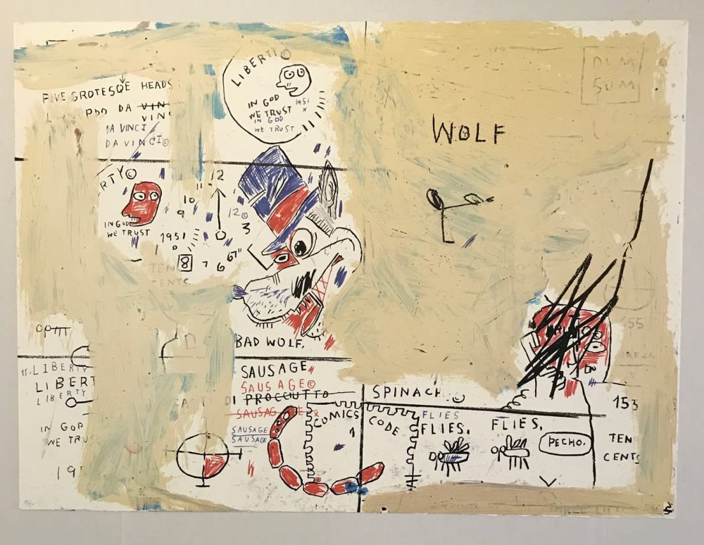 Serigrafia Basquiat - Wolf Sausage