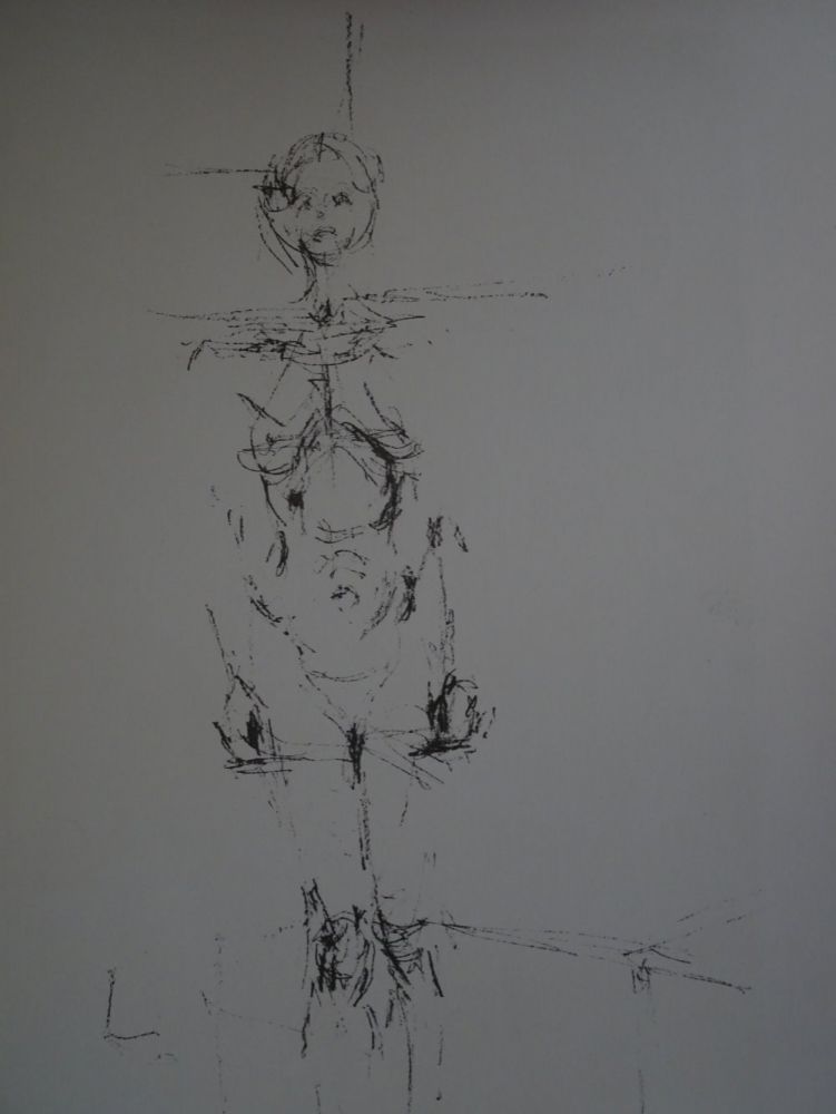 Litografia Giacometti - Woman standing