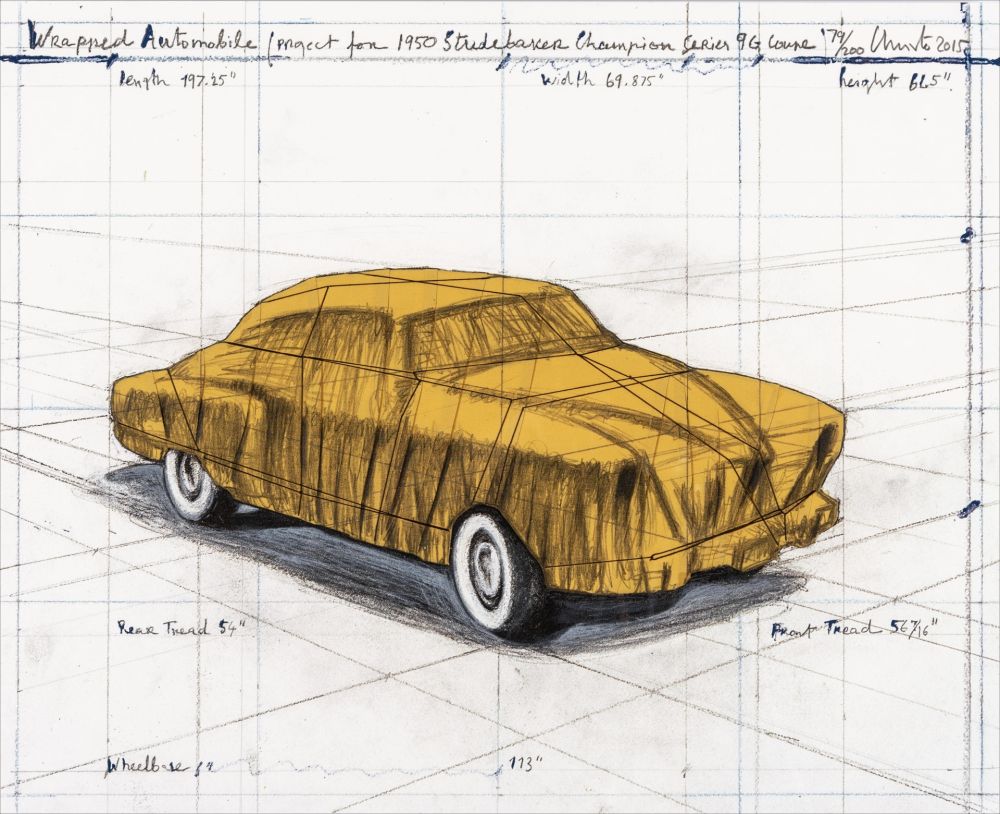Litografia Christo & Jeanne-Claude - Wrapped Automobile 