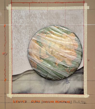 Multiplo Christo - Wrapped Globe