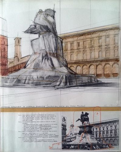 Multiplo Christo - Wrapped Monument to Vittorio Emanuele ,