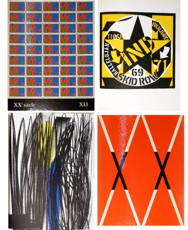 Libro Illustrato Indiana - XXe SIÈCLE (nouvelle série). n° 41 (XLI). US Art II. Panorama 73**. XXXIIIe année. Décembre 1973 (H. Hartung, R. Indiana)