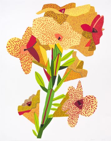 Serigrafia Wood - Yellow Flower