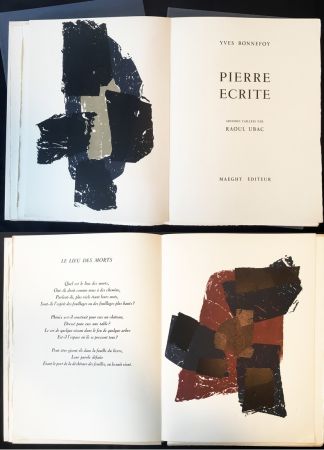 Libro Illustrato Ubac - Yves BONNEFOY . PIERRE ÉCRITE. Ardoises taillées par Raoul Ubac