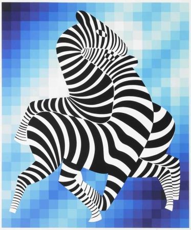 Serigrafia Vasarely - Zebras