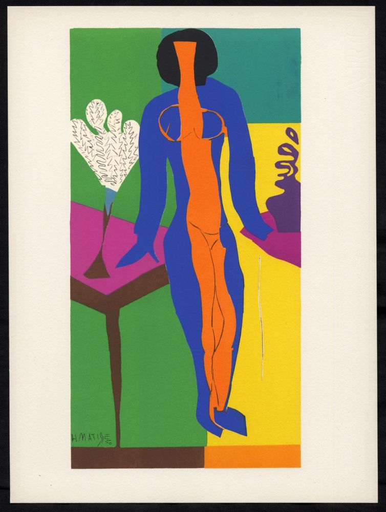 Litografia Matisse - ZULMA (1950). Très rare épreuve du tirage de luxe sur Arches (1958)