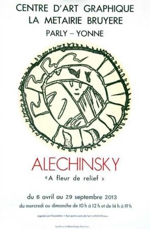 Litografia Alechinsky - À fleur de relief