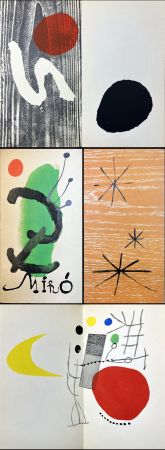 Libro Illustrato Miró - À Toute Épreuve. Catalogue Berrgruen 1958. (Pochoirs.