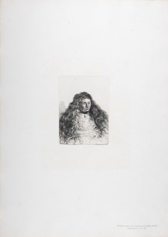 Rotocalcografia Rembrandt - Étude pour la grande mariée juive