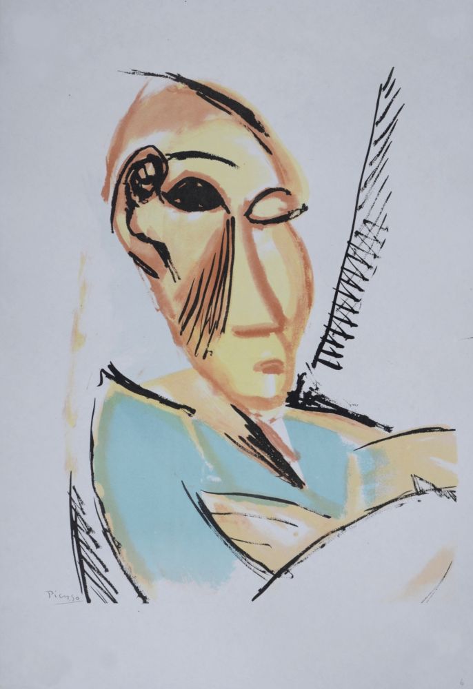 Litografia Picasso (After) - Étude pour Les Demoiselles d'Avignon, 1946